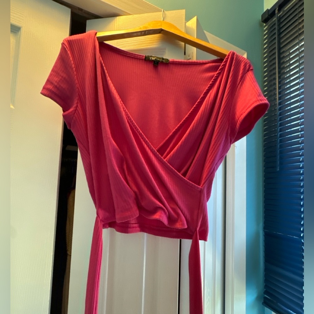 Wrap style crop top